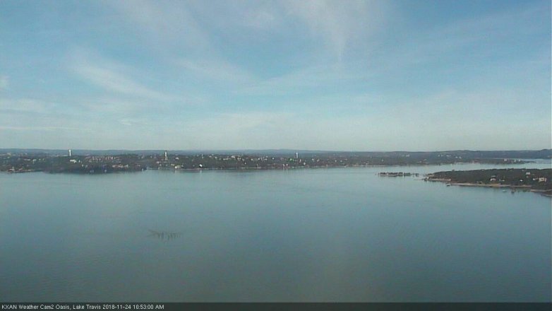 Lake Travis webcam, November 24, 2018 9:55 AM CT