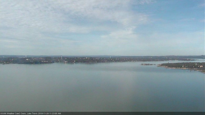 Lake Travis webcam, November 24, 2018 10:25 AM CT