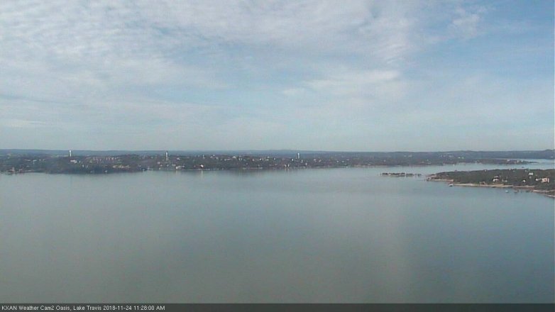 Lake Travis webcam, November 24, 2018 10:30 AM CT