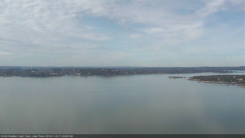 Lake Travis webcam, November 24, 2018 10:35 AM CT
