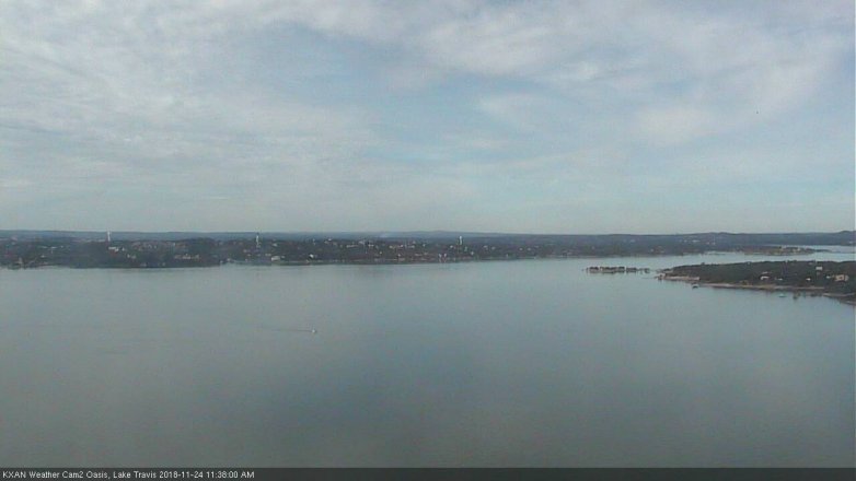 Lake Travis webcam, November 24, 2018 10:40 AM CT