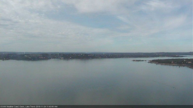 Lake Travis webcam, November 24, 2018 10:45 AM CT