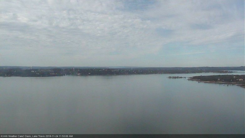 Lake Travis webcam, November 24, 2018 10:55 AM CT