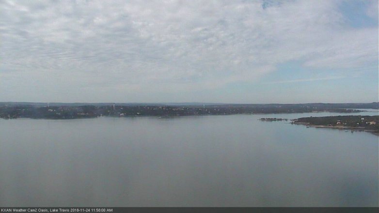Lake Travis webcam, November 24, 2018 11:00 AM CT