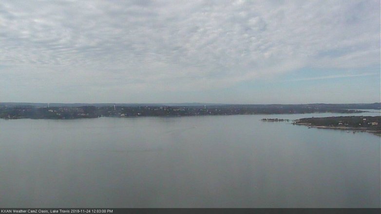 Lake Travis webcam, November 24, 2018 11:05 AM CT