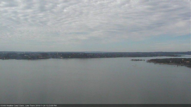 Lake Travis webcam, November 24, 2018 11:25 AM CT