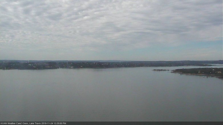 Lake Travis webcam, November 24, 2018 11:30 AM CT