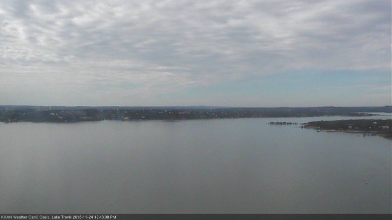 Lake Travis webcam, November 24, 2018 11:45 AM CT