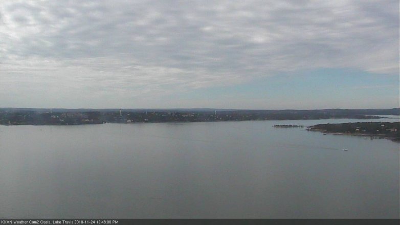 Lake Travis webcam, November 24, 2018 11:50 AM CT
