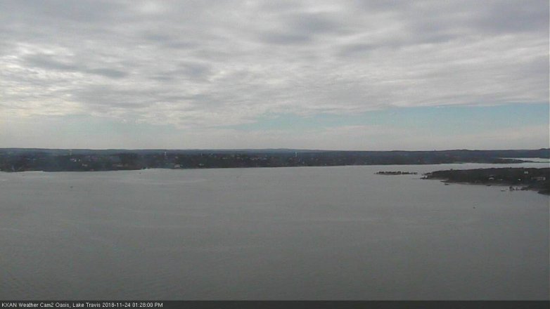 Lake Travis webcam, November 24, 2018 12:30 PM CT