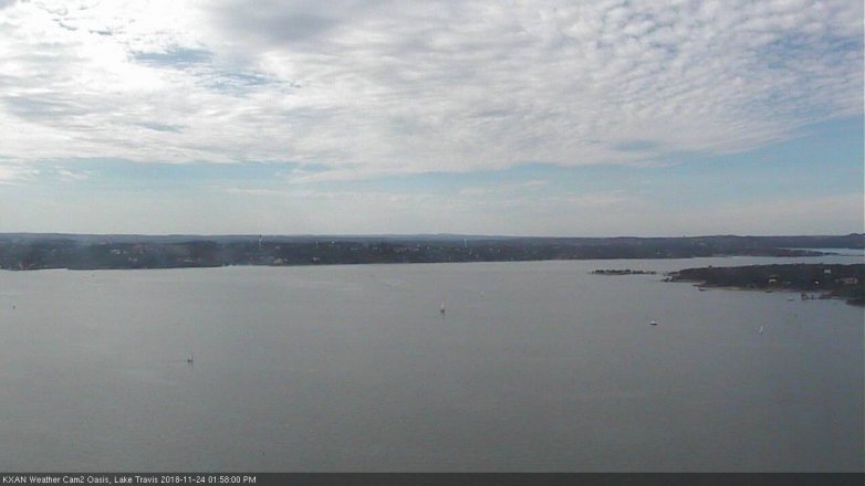 Lake Travis webcam, November 24, 2018 1:00 PM CT