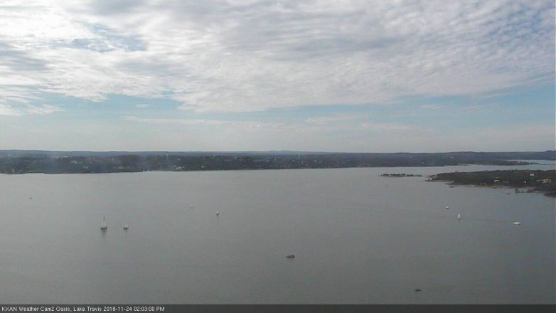 Lake Travis webcam, November 24, 2018 1:05 PM CT