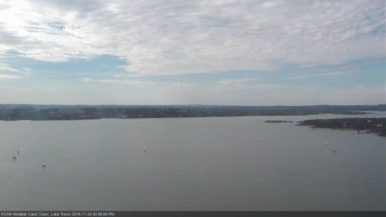 Lake Travis webcam, November 24, 2018 1:10 PM CT