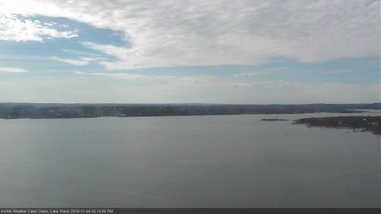 Lake Travis webcam, November 24, 2018 1:20 PM CT