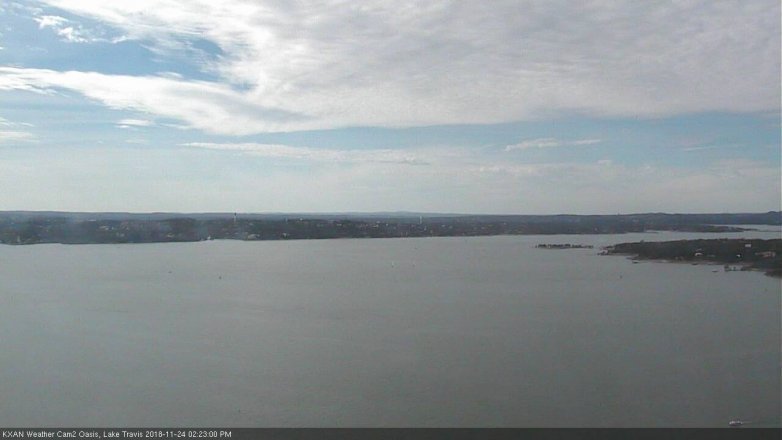 Lake Travis webcam, November 24, 2018 1:25 PM CT