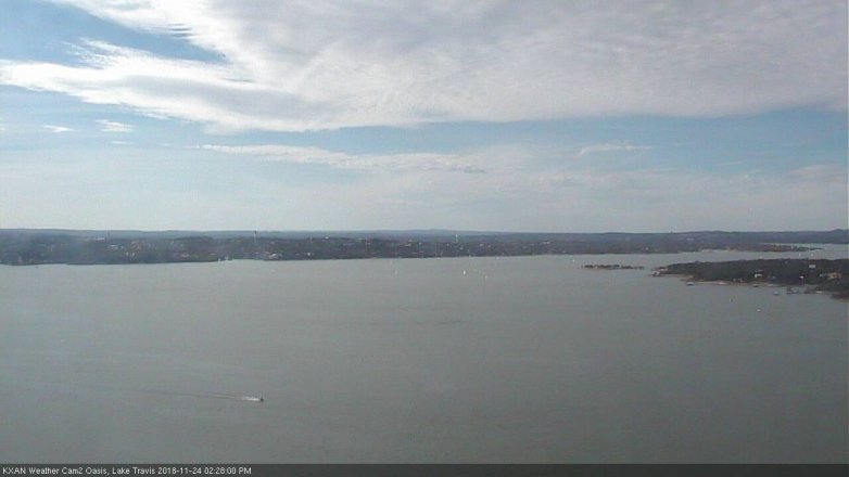 Lake Travis webcam, November 24, 2018 1:30 PM CT