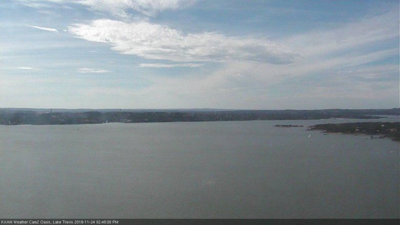Lake Travis webcam, November 24, 2018 1:50 PM CT