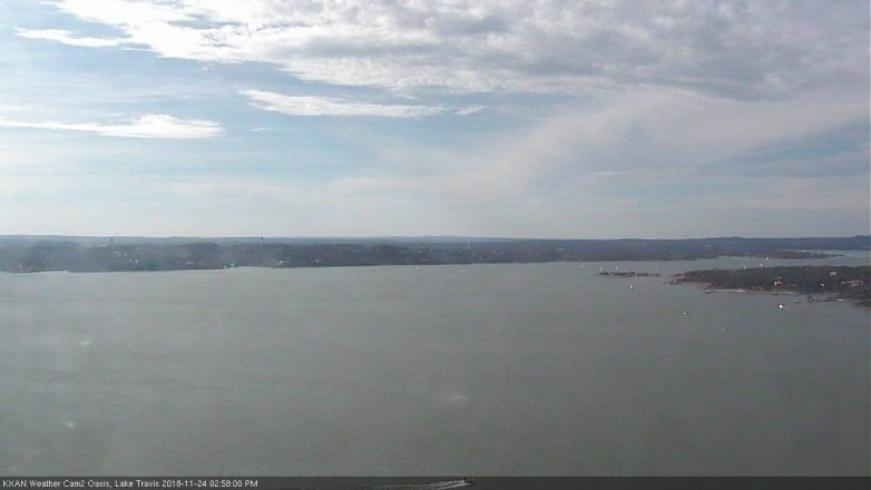 Lake Travis webcam, November 24, 2018 2:00 PM CT