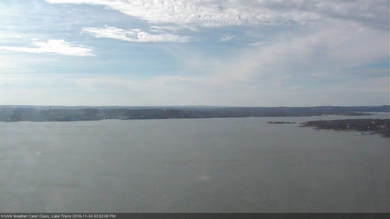 Lake Travis webcam, November 24, 2018 2:05 PM CT