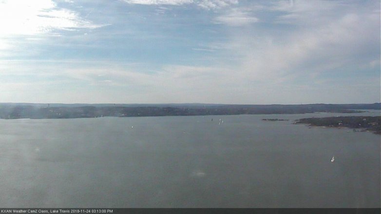 Lake Travis webcam, November 24, 2018 2:15 PM CT
