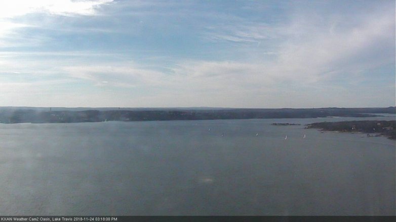 Lake Travis webcam, November 24, 2018 2:20 PM CT