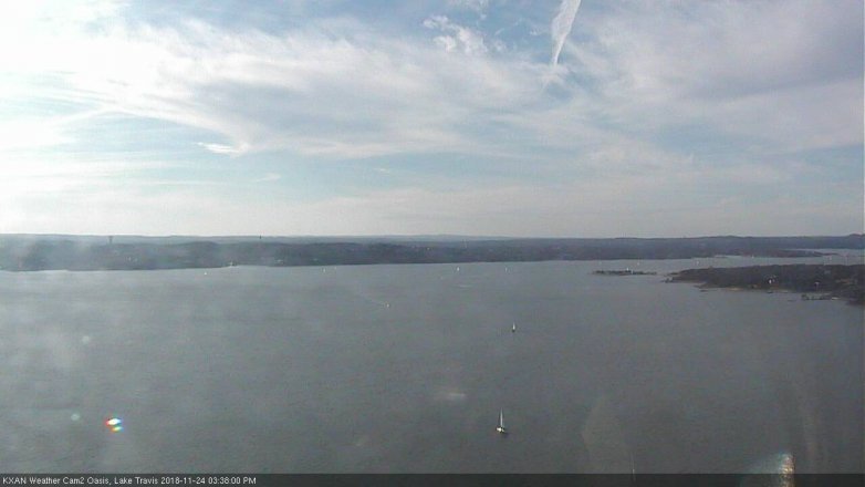 Lake Travis webcam, November 24, 2018 2:40 PM CT