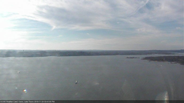 Lake Travis webcam, November 24, 2018 2:45 PM CT