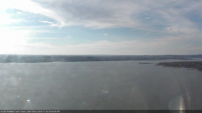 Lake Travis webcam, November 24, 2018 2:50 PM CT