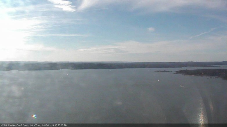 Lake Travis webcam, November 24, 2018 3:00 PM CT