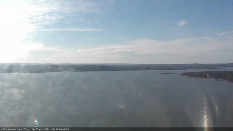 Lake Travis webcam, November 24, 2018 3:05 PM CT