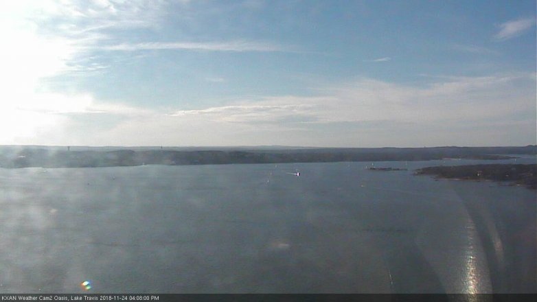 Lake Travis webcam, November 24, 2018 3:10 PM CT