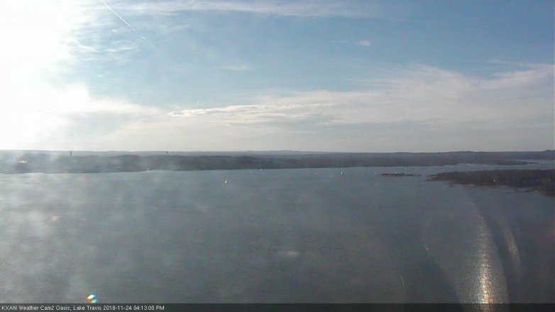 Lake Travis webcam, November 24, 2018 3:15 PM CT
