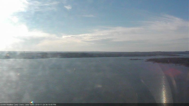 Lake Travis webcam, November 24, 2018 3:20 PM CT