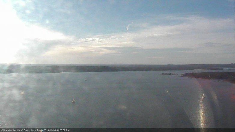 Lake Travis webcam, November 24, 2018 3:30 PM CT