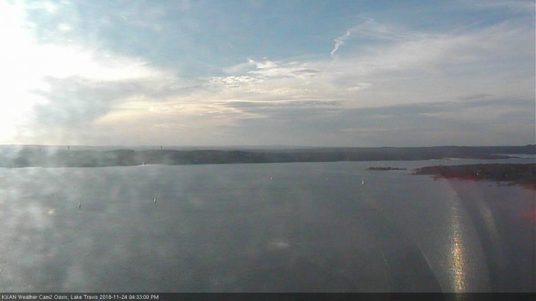 Lake Travis webcam, November 24, 2018 3:35 PM CT