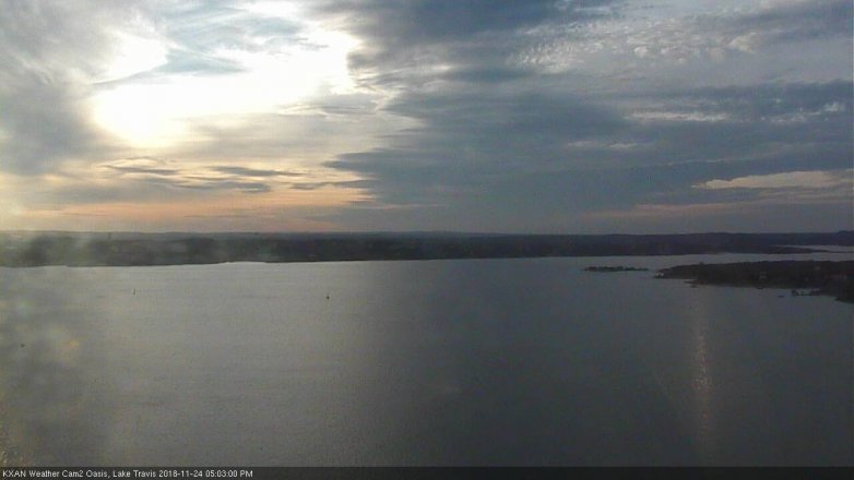 Lake Travis webcam, November 24, 2018 4:05 PM CT