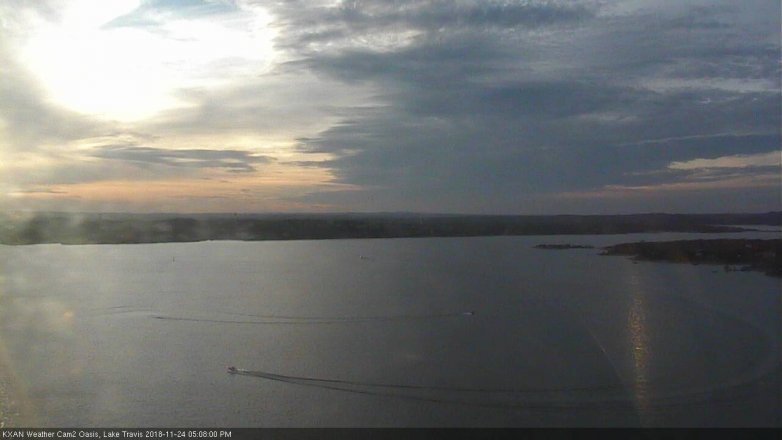 Lake Travis webcam, November 24, 2018 4:10 PM CT