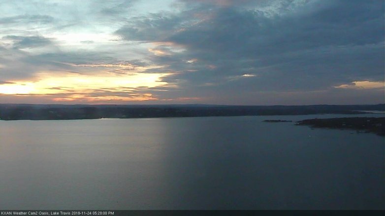 Lake Travis webcam, November 24, 2018 4:30 PM CT