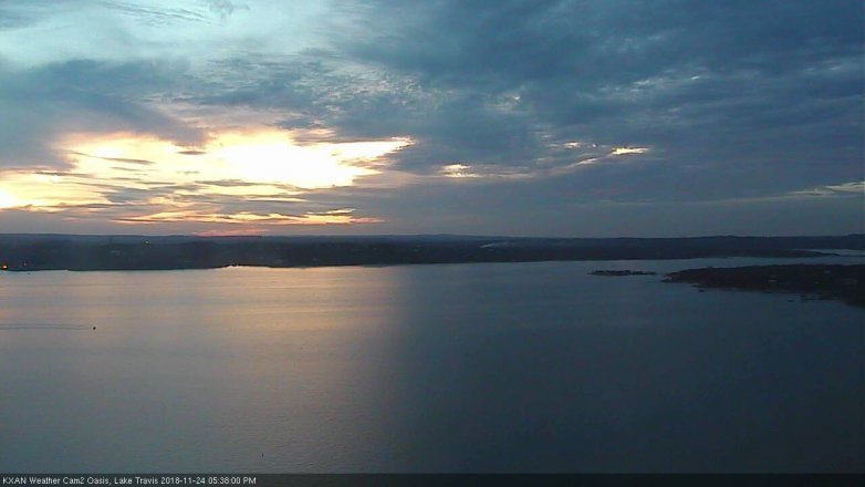 Lake Travis webcam, November 24, 2018 4:40 PM CT