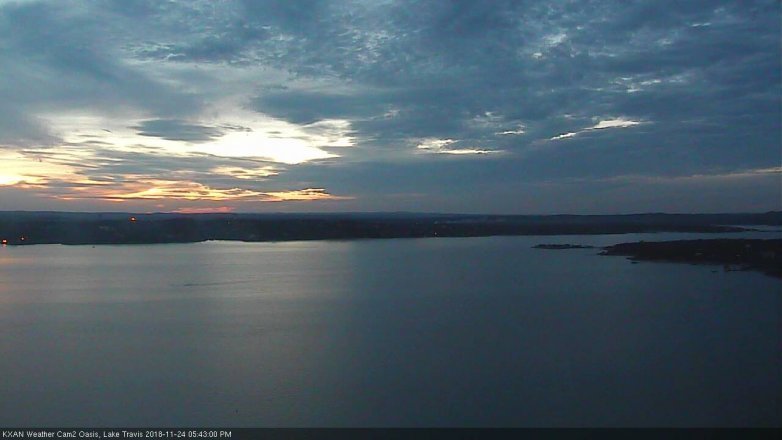 Lake Travis webcam, November 24, 2018 4:45 PM CT