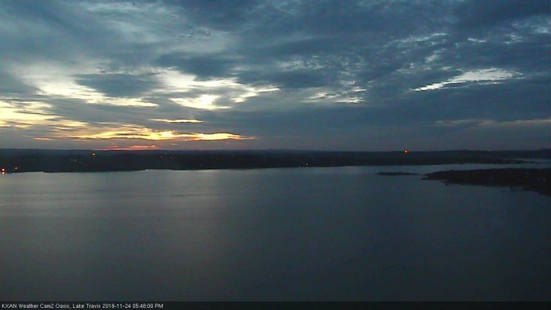 Lake Travis webcam, November 24, 2018 4:50 PM CT