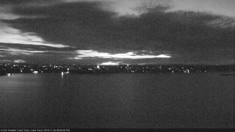 Lake Travis webcam, November 24, 2018 5:10 PM CT