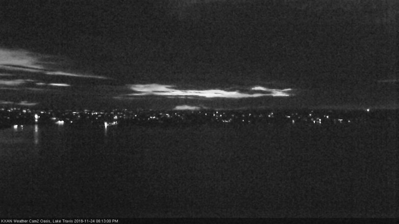 Lake Travis webcam, November 24, 2018 5:15 PM CT