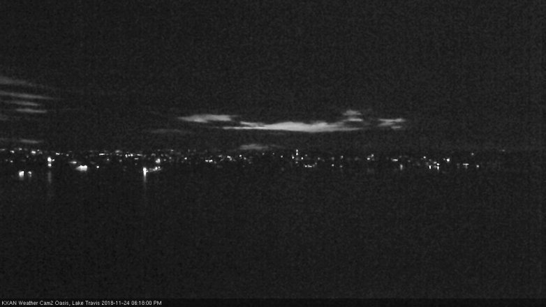 Lake Travis webcam, November 24, 2018 5:20 PM CT