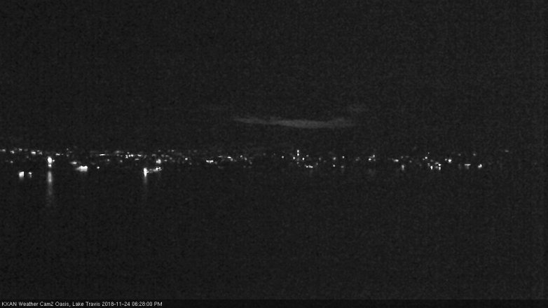 Lake Travis webcam, November 24, 2018 5:30 PM CT