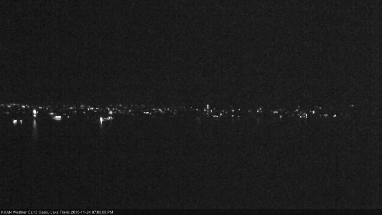 Lake Travis webcam, November 24, 2018 6:05 PM CT