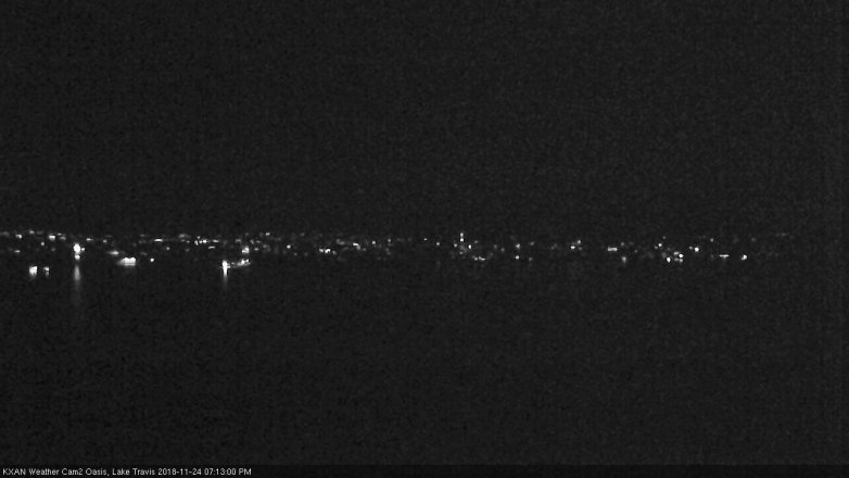 Lake Travis webcam, November 24, 2018 6:15 PM CT
