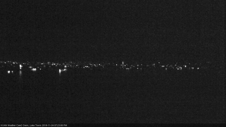 Lake Travis webcam, November 24, 2018 6:25 PM CT
