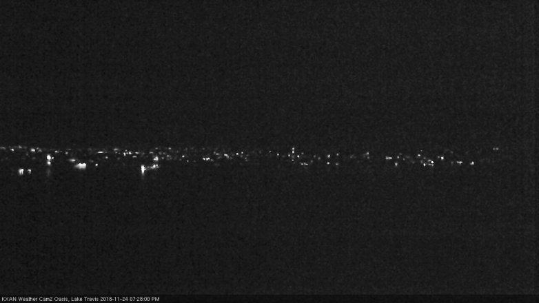 Lake Travis webcam, November 24, 2018 6:30 PM CT