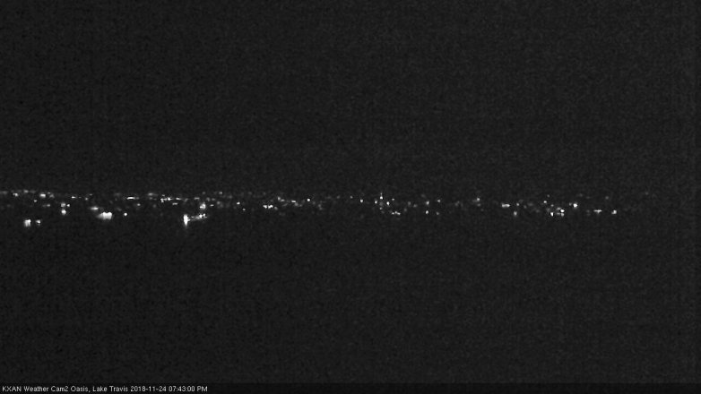 Lake Travis webcam, November 24, 2018 6:45 PM CT